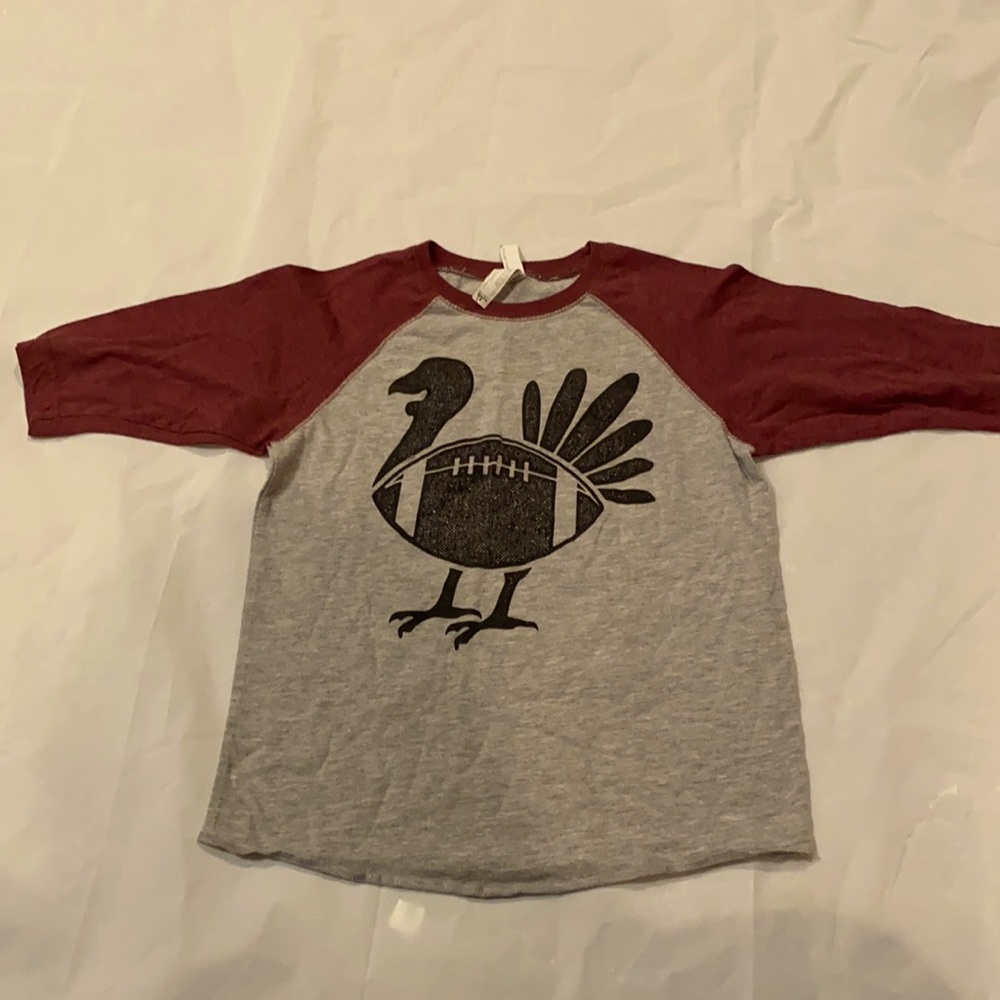 Youth small Thanksgiving Turkey football Ragland holiday